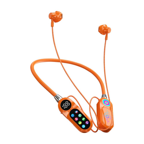 Wireless Neckband Earphones Bluetooth 5.3 LED Display 1