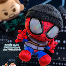 (Spider-man winter gear) Hot Toys Spider-Man Brand New Day Plush Keychain Doll Pendant Gift Toy