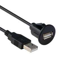 ROCKROK Car Stereo USB 2.0 Male to Female Extension Cable
