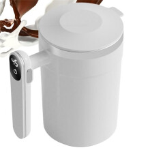 Steel Travel Coffee Mug Automatic Stirrer with Digital Display Design Portable Stirring Mug Electric Mug for Coffee