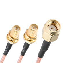 SMA Splitter Cable RG316 Pigtail 1 Female to 2 Male