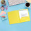 3-Hole Pocket Folder Heavy Duty Plastic Yellow 1