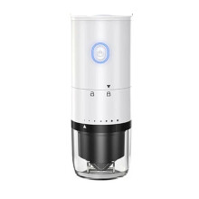 Moulin à Café pour Usage Domestique Extérieur, Couvercle Amovible, Épaisseur Réglable pour L'Ajout de Grains, Moulin à Café Électrique, B