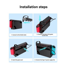 8-Port Game Card Switcher for Game Card Reader Wireless Switching Storage Expander for Accessory