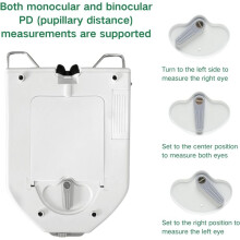 Pupilomètre Numérique Optique, Outil de Mesure de la Distance Interpupillaire, Outil de Mesure de la Distance Pupillaire 45-82 mm.