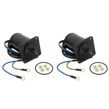 2X 67F-43880 Tilt Trim Motor for Outboard Motor 75 80 90 100 2-Wire 12V 4Bolt Sierra 10862 67F-43880-00