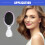 Mini Travel Detangler Paddle Brush Purple Silver 3