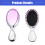 Mini Travel Detangler Paddle Brush Purple Silver 5