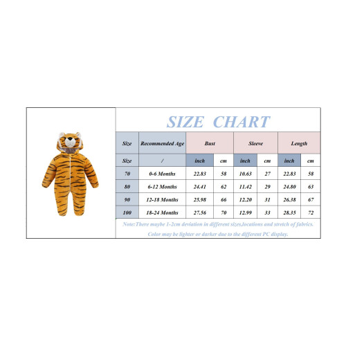 Tigger Hooded Romper for Toddlers Autumn Winter 1