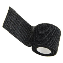 2X Bandage Élastique Auto-Adhésif pour le Sport, pour les Genouillères, les Doigts, les Chevilles, les Paumes, les Épaules, 5 cm X 4,5 M, Noir
