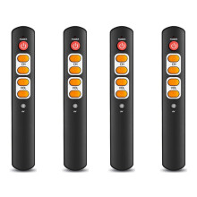 4 Peças Universal 6-Button Remote Control IR Copy Learning Function Controle Remoto para TV, STB, DVD, DVB, VCR B
