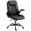 Faux Leather Office Chair. with Flip-Up Armrests - Black 2