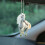 White Horse Ornament Painted Ponies Christmas Tree Decor 5