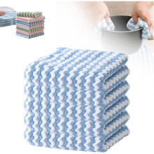Microfiber Cleaning Cloth Thickened Reusable Washable 5 pcs