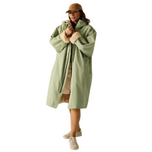 (SM, Pale Pistachio) Regatta Outdoor Active Unisex Waterproof Zip Beach Surfing Changing Robe
