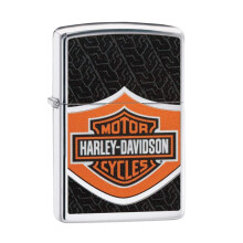 Zippo Lighter Harley Davidson Polish Black Windproof Flame Refillable Fuel