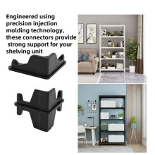 40PCS Post Inserts Connectors for Shelf Heavy Duty Shelving Unit - Plastic, Injection Molded, Sturdy & Strong Support