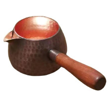 Copper Tea Kettle for Stovetop with Side Handle for Boiling Tea Teapot Turkish Coffee Pot for Home Picnic Kitchen Tea A