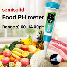 PH Voedsel PH Meter Detector PH-012 PH Meter Achtergrondverlichting LCD Digitale Waterkwaliteitstester Pen Temperatuurmeter 0,00-14,00ph