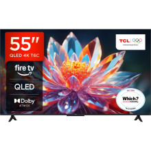 TCL 55T6C-UK 55 Inch QLED 4K Ultra HD Smart TV Bluetooth WiFi