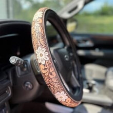 Retro Cowboy Steering Wheel Cover 15 inch Universal