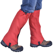 Leg Gaiters Waterproof Fabric with Rubber Foot Strap 1 Pair