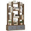 12 Shelf Storage Unit, with Drawers - Brown 1