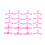 Pink Doll Clothes Hangers Set Plastic 20 Pieces 1