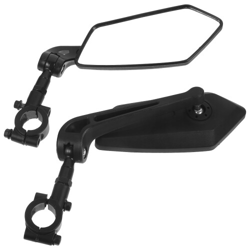 Bike Side Rear View Mirrors Handlebar Mounted 1 Set