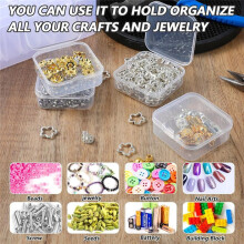 62Pcs Bead Organizers Storage Box for Jewelry Making Bead Cases Small Bead Organizers Containers Boxes for DIY Art