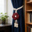 Camellia Pearl Curtain Tiebacks Adjustable Braided Rope 2 5