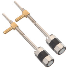 Raindrops Violin Bow Frog Screw Metal Accessory 2 pcs