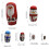 Christmas Nesting Dolls Handmade Wooden Santa 5-Piece 3