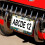 Vintage Peacock License Plate Frame Stainless Aluminum 5