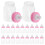 Mini Bottle Party Favor Pink Plastic 24 Pack 5