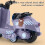 Pull Back Motorcycle Toy for Kids 3+ with Flip-Up Seat and 4