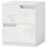 High Gloss Bedside Table - White 2