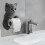3D Cat Toilet Paper Holder Wall Mount for Bathroom Kitchen 5