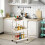 Utility Cart Heavy Duty 3-Tier Rolling Storage 6