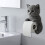 3D Cat Toilet Paper Holder Wall Mount for Bathroom Kitchen 7