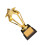 Golden Trophy with Plastic Base 23.5 cm 7