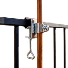 GEEZY Steel Parasol Clamp 22-28mm Balcony Umbrella Holder Garden Table Railing Bracket