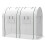 94 x 185cm Mini Two-Room Greenhouse - White 2