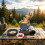 Outsunny Outsunny Camping Cookware Set, 8-Piece Ultralight Camping Cooking Kit Grey 6