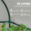 94 x 185cm Mini Two-Room Greenhouse - White 7