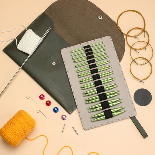 ROCKROK Circular Knitting Needle Set 13 Pairs with Case 2