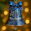 Hanukkah Acrylic Ornament Stained Glass Effect 2