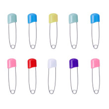 Diaper Pins Stainless Steel 1.6 Inch 1 Pack Red