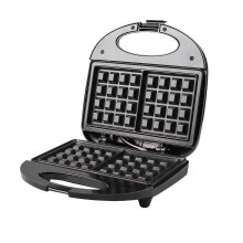 Mini Bread and Sandwich Maker 750W Non-Stick Compact Black