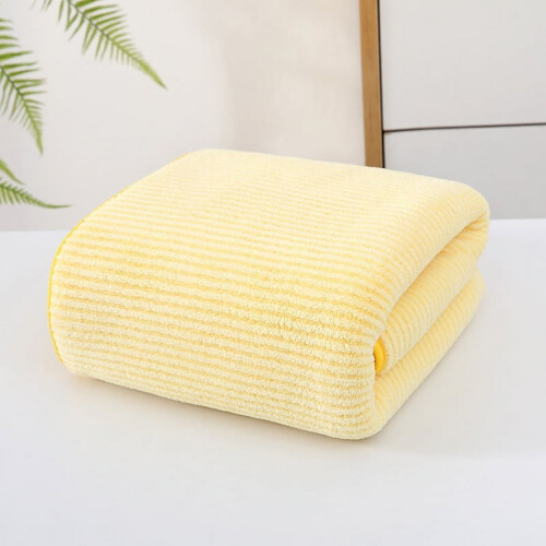 Coral Fleece Bath Towel Large Thick Honeycomb Texture